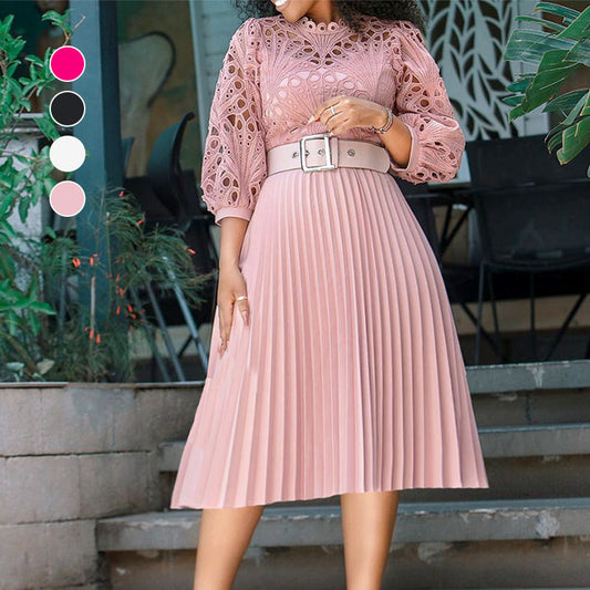 🔥2026 Hot Sale🔥Damesjurk van kant met holle plooien