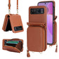 Lederen ritskaarthouder voor Samsung Galaxy Z Flip3/4/5/6