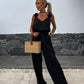 🎁Nieuw product 50% korting 💖Mouwloze jumpsuit met wijde pijpen voor dames