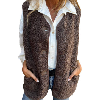 🔥🎅Christmas hot sale🎅🔥Dames herfst overhemd korte warme vest