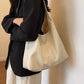 Dames chique vintage zachte tote tas