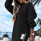 2025 Hot Sale🌟 Lange Mouw Pullover met Rits Slit – Casual Sweatshirt Jurk voor Dames 👗✨