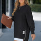 2025 Hot Sale🌟 Lange Mouw Pullover met Rits Slit – Casual Sweatshirt Jurk voor Dames 👗✨