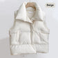 🔥Hot sale - 50% korting🔥Gewatteerd damesvest met zak (modieus en warm)