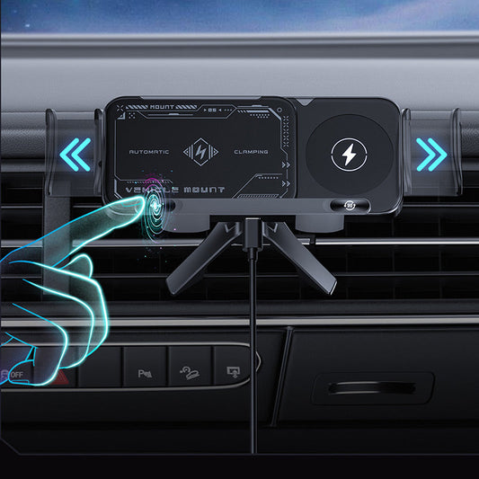 📱Laatste dag speciale aanbieding 50% KORTING⚡Hoogwaardige intelligente opvouwbare scherm draadloze oplader voor telefoons in de auto