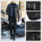 Heren PU leren double-breasted trenchcoat