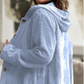 Oversized Corduroy-jas met capuchon en knoopsluiting voor dames