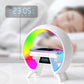 🔥Laatste dag 49% korting🔥Multifunctionele Bluetooth-luidspreker - Kleurrijk sfeerlicht Draadloos opladen en klok Alles-in-één machine