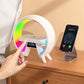 🔥Laatste dag 49% korting🔥Multifunctionele Bluetooth-luidspreker - Kleurrijk sfeerlicht Draadloos opladen en klok Alles-in-één machine