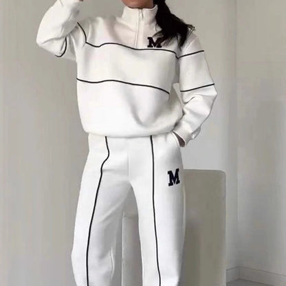 Warme uitverkoop🔥50% korting🔥Casual Sweatshirt 2-delige Set met Lijn