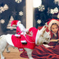 Kerstman Rijdend Hondenkostuum voor Kerstmis