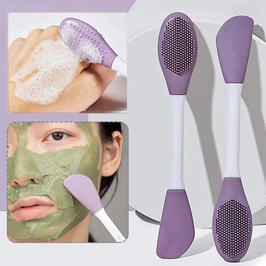 🔥 KOOP 1 KRIJG 2 GRATIS 🔥 Gezichtsmaskerborstel - Flexibel siliconenmateriaal ✨