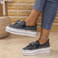 Beperkte tijd aanbieding🌟50% KORTING🔥 Dames Rhinestone Slip-On Strik Sneakers