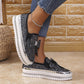Beperkte tijd aanbieding🌟50% KORTING🔥 Dames Rhinestone Slip-On Strik Sneakers