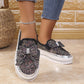 Beperkte tijd aanbieding🌟50% KORTING🔥 Dames Rhinestone Slip-On Strik Sneakers