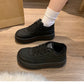 Warme casual damesschoenen met plateau