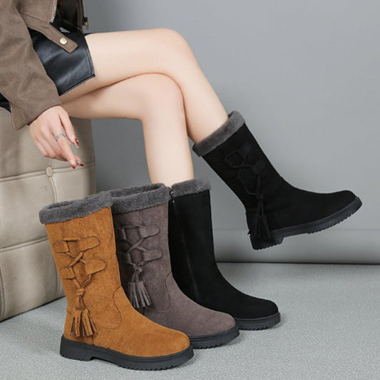 Laatste kans: Winteruitverkoop 🛍️✨ Warme dameslaarzen met zijrits