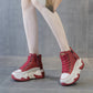 🔥 Vandaag Special - 49% korting🔥Casual PU leren platform schoenen voor dames