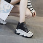 🔥 Vandaag Special - 49% korting🔥Casual PU leren platform schoenen voor dames