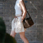 Grote capaciteit Premium Leather Basket Series Bucket Bag
