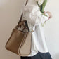 Grote capaciteit Premium Leather Basket Series Bucket Bag