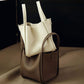 Grote capaciteit Premium Leather Basket Series Bucket Bag