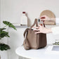 Grote capaciteit Premium Leather Basket Series Bucket Bag
