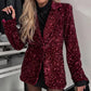 HOT 58% UIT🔥Damesglanzende Paillettenblazer