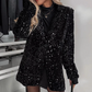 HOT 58% UIT🔥Damesglanzende Paillettenblazer
