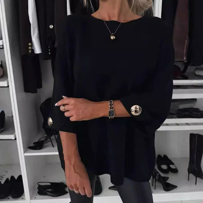 🎀Beperkte Aanbieding - 50% KORTING🎀 Klassieke Effen Kleur Gebreide Top voor Vrouwen