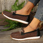 Dames Casual Slip-On Schoenen met Metallic Gesp