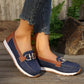Dames Casual Slip-On Schoenen met Metallic Gesp