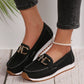 Dames Casual Slip-On Schoenen met Metallic Gesp