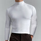 👕🔥 Camiseta Interior de Cuello Alto para Hombre – Suave, Elástica y Transpirable para Máxima Comodidad Todo el Día 💪✨