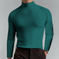 👕🔥 Camiseta Interior de Cuello Alto para Hombre – Suave, Elástica y Transpirable para Máxima Comodidad Todo el Día 💪✨