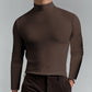 👕🔥 Camiseta Interior de Cuello Alto para Hombre – Suave, Elástica y Transpirable para Máxima Comodidad Todo el Día 💪✨