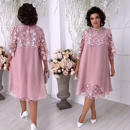 🌸2025 Hot Sale🌸Transparante kanten jurk in een gelaagde look
