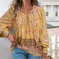 💖Laatste dag uitverkoop--50% korting💖Vrouwelijke modieuze bedrukte V-hals lange mouw shirt