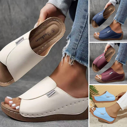✨2025 Nieuwe modellen beschikbaar - 49% korting🔥Casual sandalen met sleehak voor dames