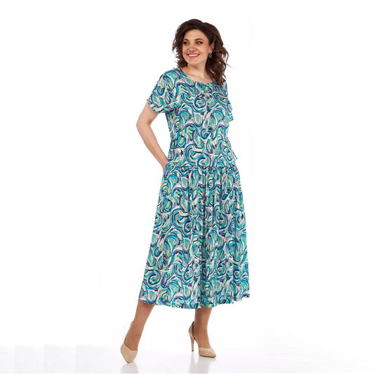 🌞 Zomerdeal van het seizoen--49% KORTING!🌸Zomerjurk van chiffon met patroon