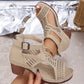 💥 Laatste Dag! Speciale Uitverkoop -49% KORTING 💃Veelzijdige Hollow Out Mid Heel Open Toe Sandalen