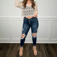 💥Uitzonderlijke aanbiedingen -49% korting👖Dames High Waisted Cutout Denim Jeans