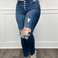 💥Uitzonderlijke aanbiedingen -49% korting👖Dames High Waisted Cutout Denim Jeans