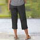 💥2025 Nieuwe Hot Sale--49% korting💥Effen Gekleurde Casual Cargo Capri Broek met Meerdere Zakken