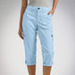 💥2025 Nieuwe Hot Sale--49% korting💥Effen Gekleurde Casual Cargo Capri Broek met Meerdere Zakken