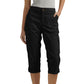 💥2025 Nieuwe Hot Sale--49% korting💥Effen Gekleurde Casual Cargo Capri Broek met Meerdere Zakken