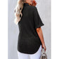 🩷Zomeruitverkoop - 50% korting🌈Nieuw product- Vrouwen Kapsel Losse Korte Mouw Top🩷
