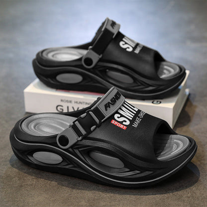 👟 ¡50% DE DESCUENTO! 🏠 Zapatillas para hombre antideslizantes con suela gruesa – talón convertible, EVA cómoda y cuero sintético | Perfectas para el uso diario en casa | ¡Envío gratis a todo Chile!