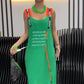 💕Grote prijsverlaging💕Dames casual geprinte mouwloze jurk