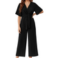 🔥Tijdelijke aanbieding - 49% korting🔥Jumpsuit met elegante V-hals en brede tailleband voor dames